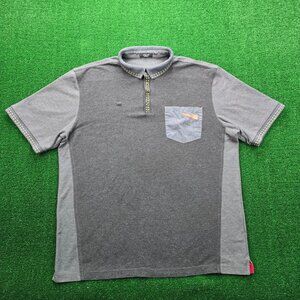 Mcdonalds‎ Employee Polo Shirt Mens XL Gray Short Sleeve Uniform Work Wear